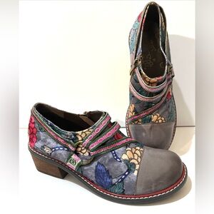 CRAZYCATZ Colorful Flowers Oxfords Comfort Shoe 38/7